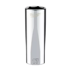 Milwaukee 45-34-0117 3/8 In. Drive 17mm Metric 6-Point Deep Socket