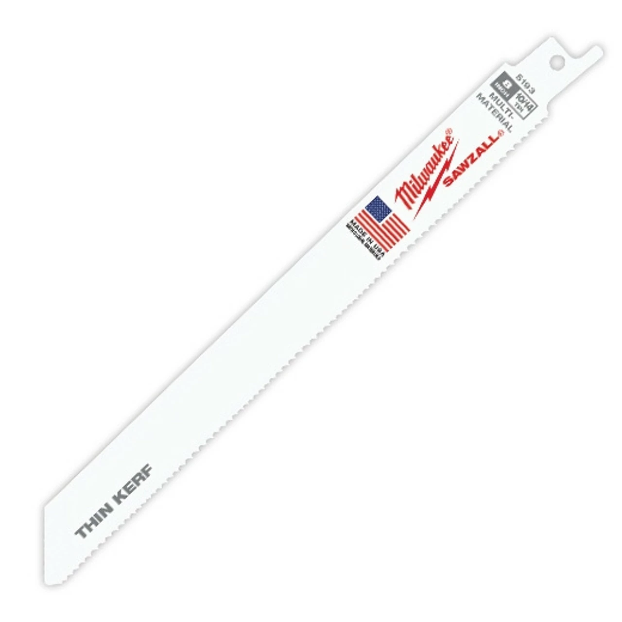 Milwaukee 48-00-5193 8 In. 10/14 TPI Sawzall Blades (5 Pk) 3 Milwaukee 48-00-5193 8 In. 10/14 TPI Sawzall Blades (5 Pk)