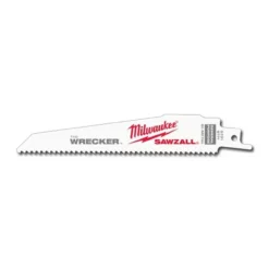 Milwaukee 48-01-2701 6 In. 7/11 TPI The Wrecker SAWZALL Blade 25 Pk