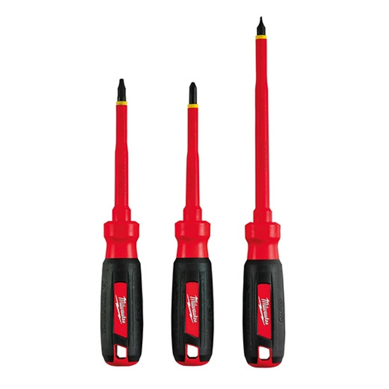 Milwaukee 48-22-2202 3 PC 1000V Insulated Screwdriver Set 3 Milwaukee 48-22-2202 3 PC 1000V Insulated Screwdriver Set