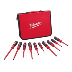 Milwaukee 48-22-2210 10 PC 1000V Insulated Screwdriver Set W/ EVA Case