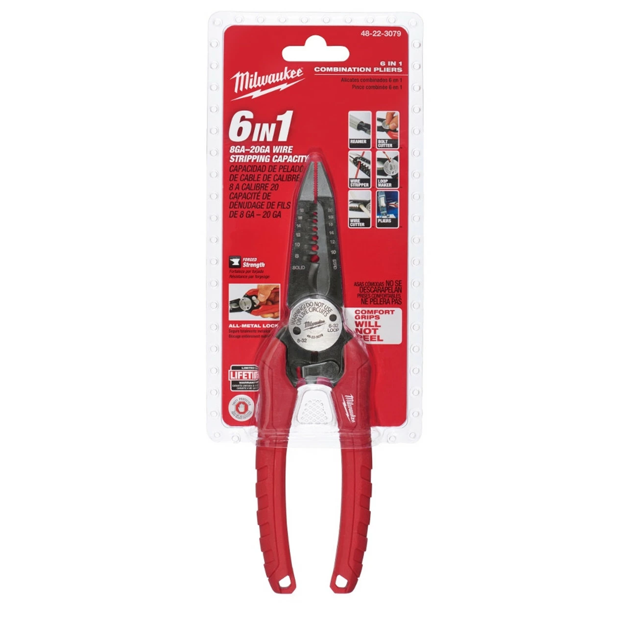 Milwaukee 48-22-3079 Gen II Combination Wire Pliers 3 Milwaukee 48-22-3079 Gen II Combination Wire Pliers