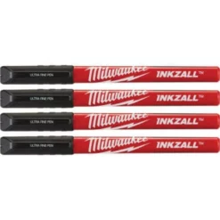 Milwaukee 48-22-3164 INKZALL Black Ultra Fine Point Pen (4 Pk)