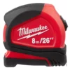 Milwaukee 48-22-6626 8 M/26 Ft. Compact Tape Measure -GREATLAKESPOWERTOOLS Sales 48 22 6626 2 42003.1581704288
