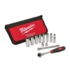 Milwaukee 48-22-9000 12 Pc 3/8 In. Drive SAE Socket Set -GREATLAKESPOWERTOOLS Sales 48 22 9000 2 17882.1581704354