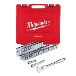 Milwaukee 48-22-9010 47 Pc 1/2 Drive Metric / SAE Set