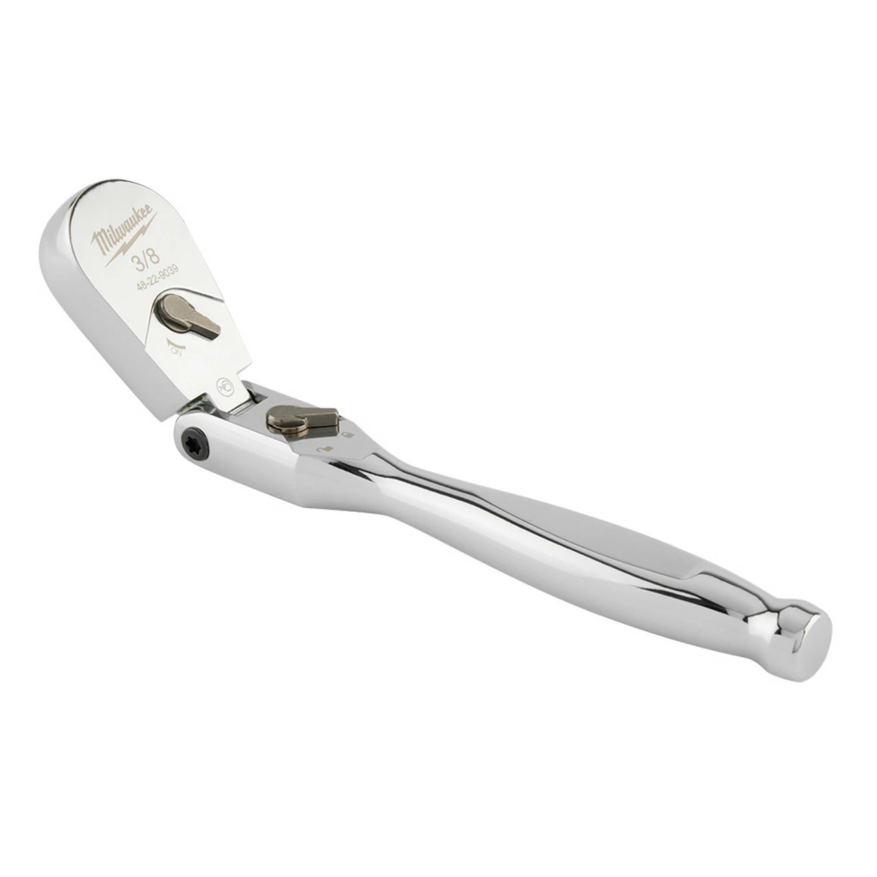 Milwaukee 48-22-9039 3/8 Drive 9 In Flex Head Ratchet 4 Milwaukee 48-22-9039 3/8 Drive 9 In Flex Head Ratchet - Image 2