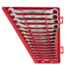Milwaukee 48-22-9416 15pc Ratcheting Combination Wrench Set - SAE -GREATLAKESPOWERTOOLS Sales 48 22 9416 2 68480.1581704256