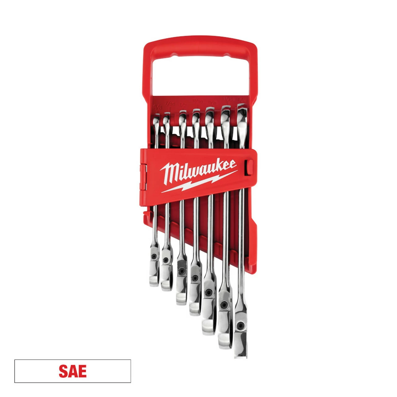 Milwaukee 48-22-9429 7pc SAE Flex Head Combination Wrenches 3 Milwaukee 48-22-9429 7pc SAE Flex Head Combination Wrenches