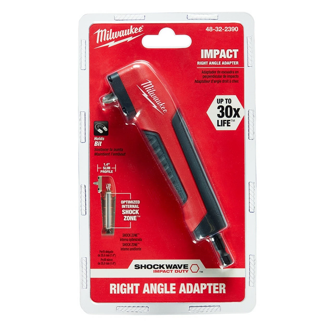Milwaukee 48-32-2390 Shockwave Right Angle Adapter 4 Milwaukee 48-32-2390 Shockwave Right Angle Adapter - Image 2