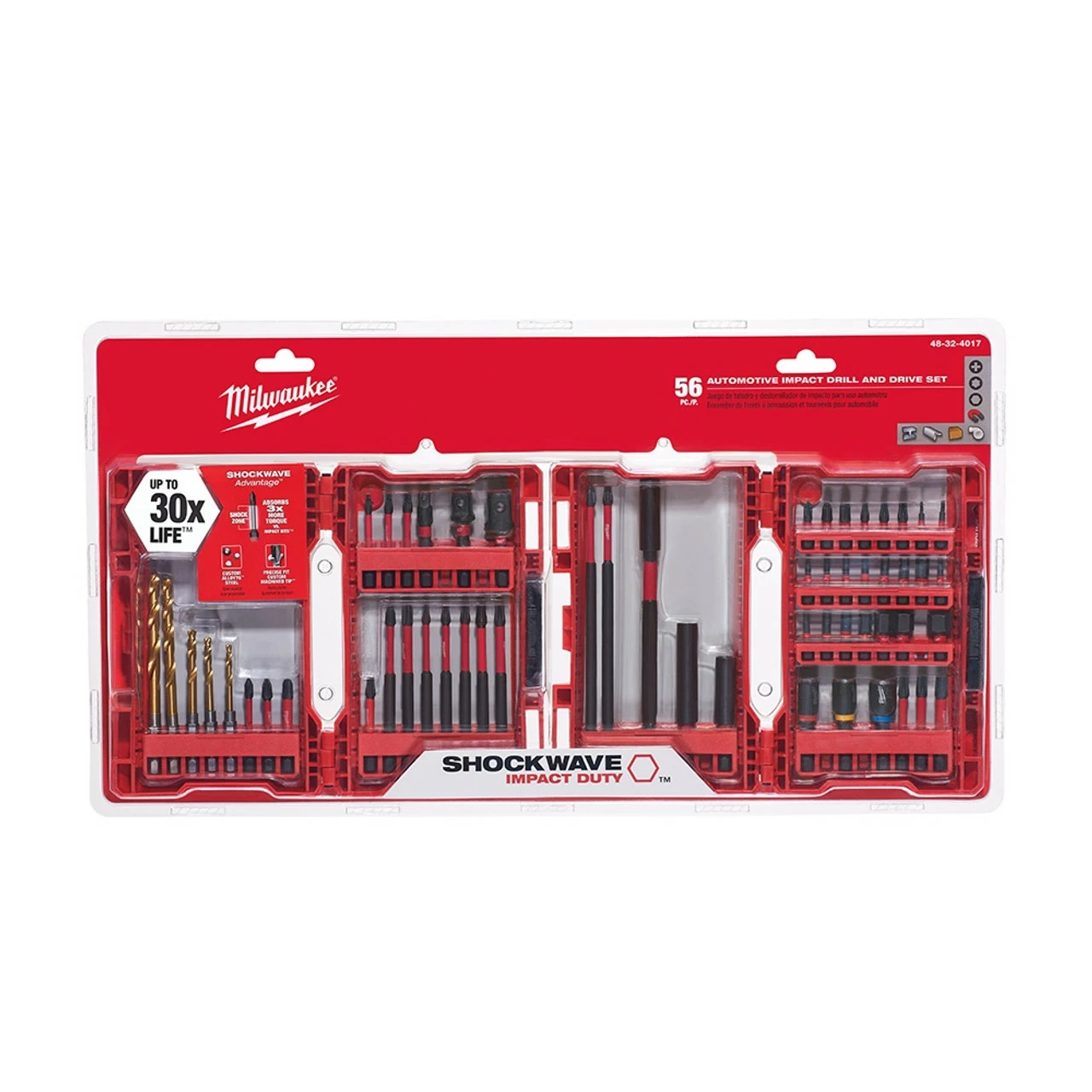 Milwaukee 48-32-4017 56 Pc. Shockwave Impact Drill And Driver Bit Set 3 Milwaukee 48-32-4017 56 Pc. Shockwave Impact Drill And Driver Bit Set