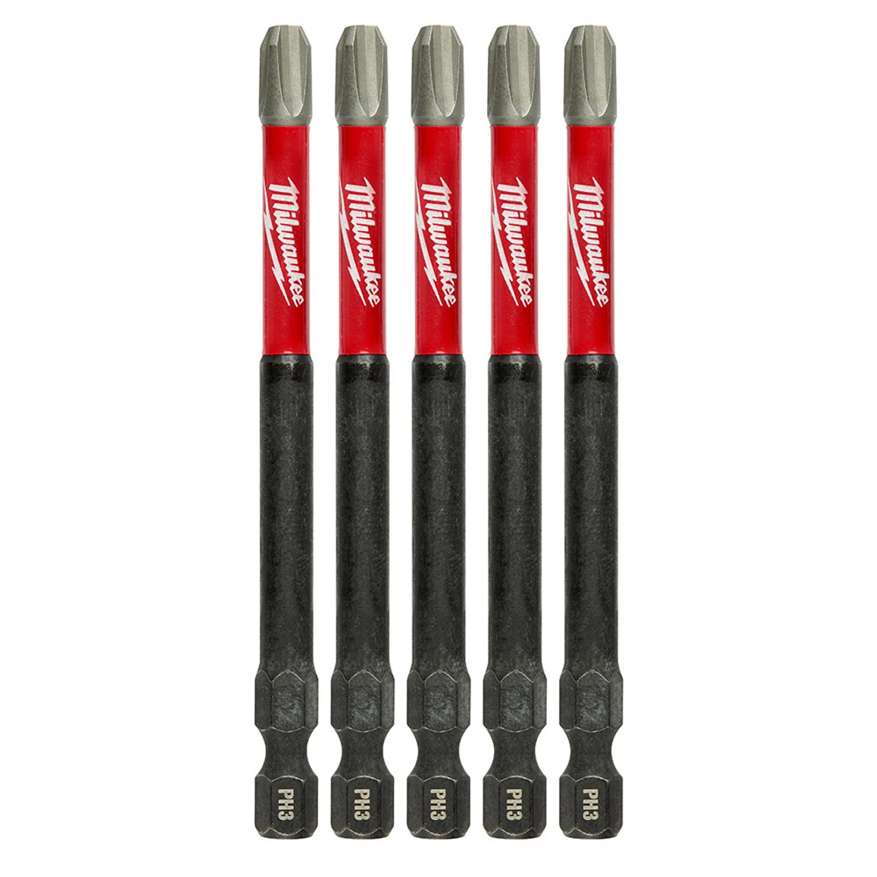 Milwaukee 48-32-4566 #3 Phillips Impact 3-1/2 Power Bits 5 Pk 3 Milwaukee 48-32-4566 #3 Phillips Impact 3-1/2 Power Bits 5 Pk