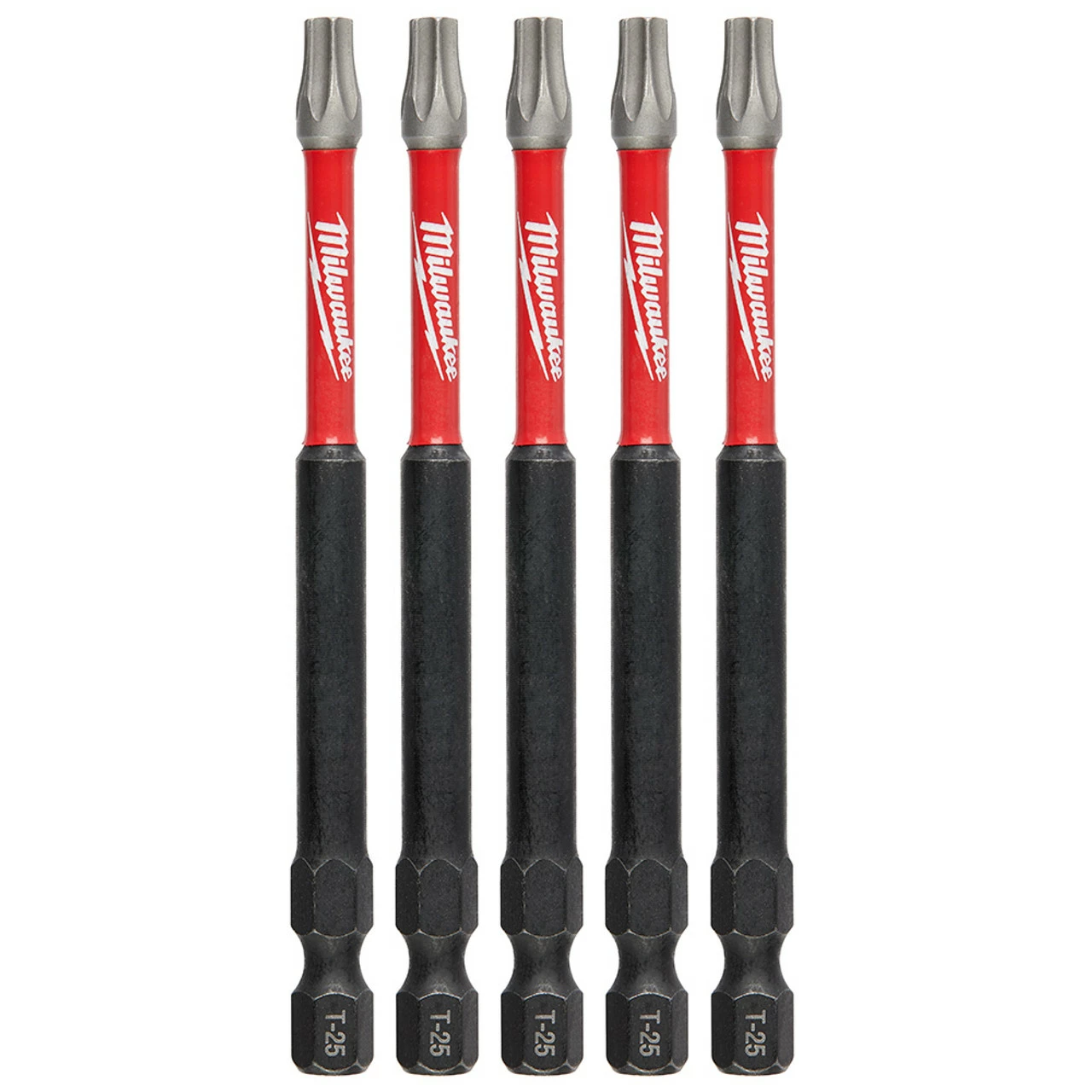Milwaukee 48-32-4579 SHOCKWAVE 3-1/2 Impact T25 Bit 5 Pk 3 Milwaukee 48-32-4579 SHOCKWAVE 3-1/2 Impact T25 Bit 5 Pk