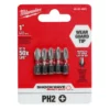 Milwaukee 48-32-4601 #2 Phillips Shockwave 1 In. Insert Bits 5 Pk