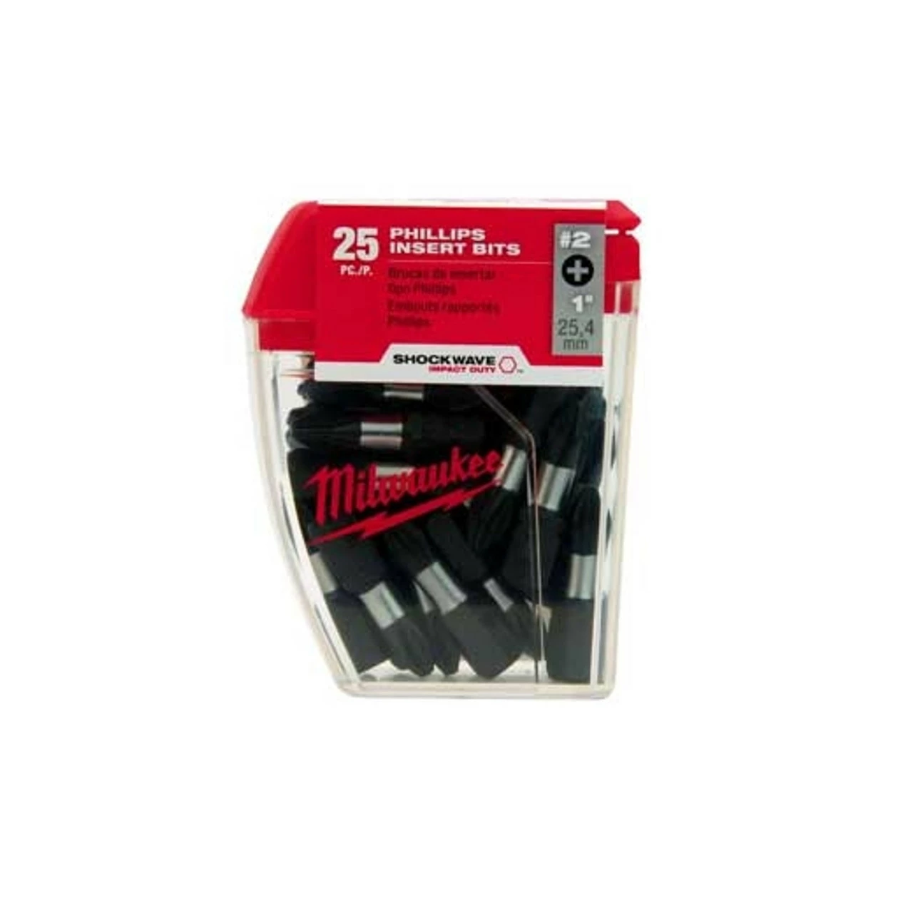 Milwaukee 48-32-4607 SHOCKWAVE Bit Square Recess #2 (Contractor Pack) 3 Milwaukee 48-32-4607 SHOCKWAVE Bit Square Recess #2 (Contractor Pack)