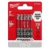 Milwaukee 48-32-4685 SHOCKWAVE 2 In. Power Bit TORX T25 (5 PK)