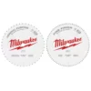 Milwaukee 48-40-1232 12 In. 44T + 80T Two Pack Circular Saw Blade -GREATLAKESPOWERTOOLS Sales 48 40 1232 2 81754.1581704332