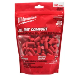 Milwaukee 48-73-3005 Ear Plugs 100 Pairs -GREATLAKESPOWERTOOLS Sales 48 73 3005 79920.1596809149