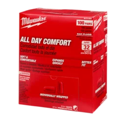 Milwaukee 48-73-3006 100 Pair Ear Plugs (Individually Sealed) -GREATLAKESPOWERTOOLS Sales 48 73 3006 60241.1669908988