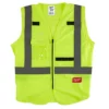 Milwaukee 48-73-5021 High Visibility Yellow Safety Vest - S/M -GREATLAKESPOWERTOOLS Sales 48 73 5021 23275.1593107447