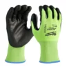 Milwaukee 48-73-8922 High-Visibility Cut Level 2 Polyurethane Dipped Gloves Large -GREATLAKESPOWERTOOLS Sales 48 73 8922 55119.1595607730