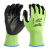 Milwaukee 48-73-8923 High-Visibility Cut Level 2 Polyurethane Dipped Gloves XL -GREATLAKESPOWERTOOLS Sales 48 73 8923 44378.1595608017