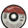Milwaukee 48-80-8032 7 In. X 7/8 In. Flap Disc 80 Grit (Type 29) -GREATLAKESPOWERTOOLS Sales 48 80 8032 2 85293.1581704303