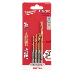 Milwaukee 48-89-4644 Titanium SHOCKWAVE 4 Pc. Set