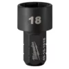 Milwaukee 49-16-1618 INSIDER Ratchet Socket 6 Point 18mm -GREATLAKESPOWERTOOLS Sales 49 16 1618 23690.1702321288