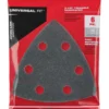 Milwaukee 49-25-2060 3-1/2 In. 60 Grit Triangle Sandpaper 6 Pk -GREATLAKESPOWERTOOLS Sales 49 25 2060 78236.1604689265