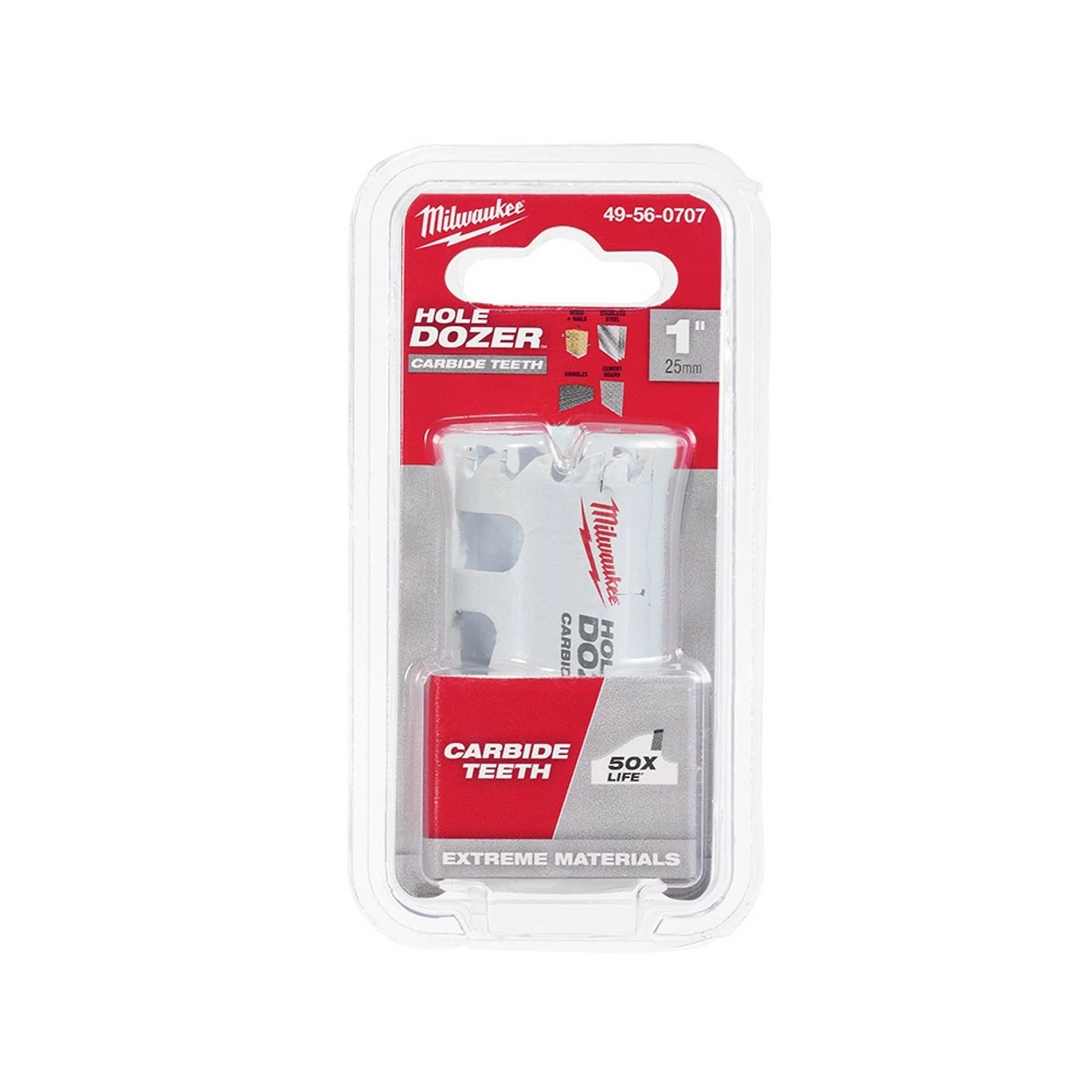 Milwaukee 49-56-0707 1 In. Hole Dozer With Carbide Teeth 3 Milwaukee 49-56-0707 1 In. Hole Dozer With Carbide Teeth