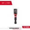 Milwaukee 49-66-0502 SHOCKWAVE 1-7/8 In. Magnetic Nut Driver 1/4 In. 10 PK -GREATLAKESPOWERTOOLS Sales 49 66 0502 11122.1703711945