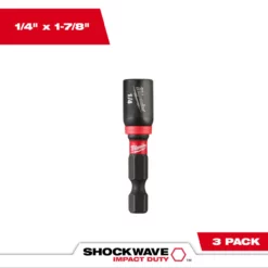 Milwaukee 49-66-4522 1/4 In. X 1-7/8 In. Magnetic Nut Driver 3pk