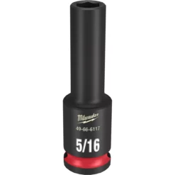 Milwaukee 49-66-6117 SHOCKWAVE Impact Duty 3/8 Drive 5/16 In. Deep 6 Point Socket