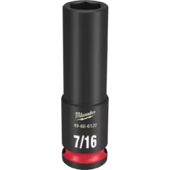 Milwaukee 49-66-6120 SHOCKWAVE Impact Duty 3/8 Drive 7/16 In. Deep 6 Point Socket