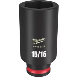 Milwaukee 49-66-6128 SHOCKWAVE Impact Duty 3/8 Drive 15/16 In. Deep 6 Point Socket