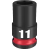 Milwaukee 49-66-6135 SHOCKWAVE Impact Duty 3/8 Drive 11mm Standard 6 Point Socket -GREATLAKESPOWERTOOLS Sales 49 66 6135 12144.1647959736