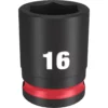 Milwaukee 49-66-6140 SHOCKWAVE Impact Duty 3/8 Drive 16mm Standard 6 Point Socket -GREATLAKESPOWERTOOLS Sales 49 66 6140 58731.1647963976