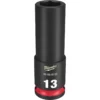 Milwaukee 49-66-6155 SHOCKWAVE Impact Duty 3/8 Drive 13mm Deep 6 Point Socket -GREATLAKESPOWERTOOLS Sales 49 66 6155 98604.1647973479