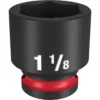 Milwaukee 49-66-6212 SHOCKWAVE Impact Duty 1/2 Drive 1-1/8 Standard 6 Point Socket -GREATLAKESPOWERTOOLS Sales 49 66 6212 94360.1648147507