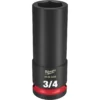 Milwaukee 49-66-6226 SHOCKWAVE Impact Duty 1/2 Drive 3/4 Deep 6 Point Socket -GREATLAKESPOWERTOOLS Sales 49 66 6226 41210.1648485053