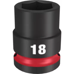 Milwaukee 49-66-6250 SHOCKWAVE Impact Duty 1/2 Drive 18MM Standard 6 Point Socket