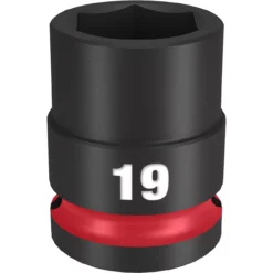 Milwaukee 49-66-6251 SHOCKWAVE Impact Duty 1/2 Drive 19MM Standard 6 Point Socket