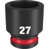 Milwaukee 49-66-6259 SHOCKWAVE Impact Duty 1/2 Drive 27MM Standard 6 Point Socket 2 Milwaukee 49-66-6259 SHOCKWAVE Impact Duty 1/2 Drive 27MM Standard 6 Point Socket -GREATLAKESPOWERTOOLS Sales 49 66 6259 92942.1648584258
