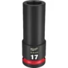 Milwaukee 49-66-6278 SHOCKWAVE Impact Duty 1/2 Drive 17MM Deep 6 Point Socket -GREATLAKESPOWERTOOLS Sales 49 66 6278 76623.1657549994
