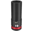 Milwaukee 49-66-6280 SHOCKWAVE Impact Duty 1/2 Drive 19MM Deep 6 Point Socket -GREATLAKESPOWERTOOLS Sales 49 66 6280 22083.1657550710