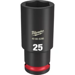 Milwaukee 49-66-6286 SHOCKWAVE Impact Duty 1/2 Drive 25MM Deep 6 Point Socket