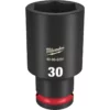 Milwaukee 49-66-6291 SHOCKWAVE Impact Duty 1/2 Drive 30MM Deep 6 Point Socket -GREATLAKESPOWERTOOLS Sales 49 66 6291 70023.1659645112