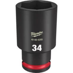 Milwaukee 49-66-6295 SHOCKWAVE Impact Duty 1/2 In. Drive 34MM Deep 6 Point Socket