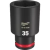 Milwaukee 49-66-6296 SHOCKWAVE Impact Duty 1/2 Drive 35MM Deep 6 Point Socket -GREATLAKESPOWERTOOLS Sales 49 66 6296 41000.1657635259